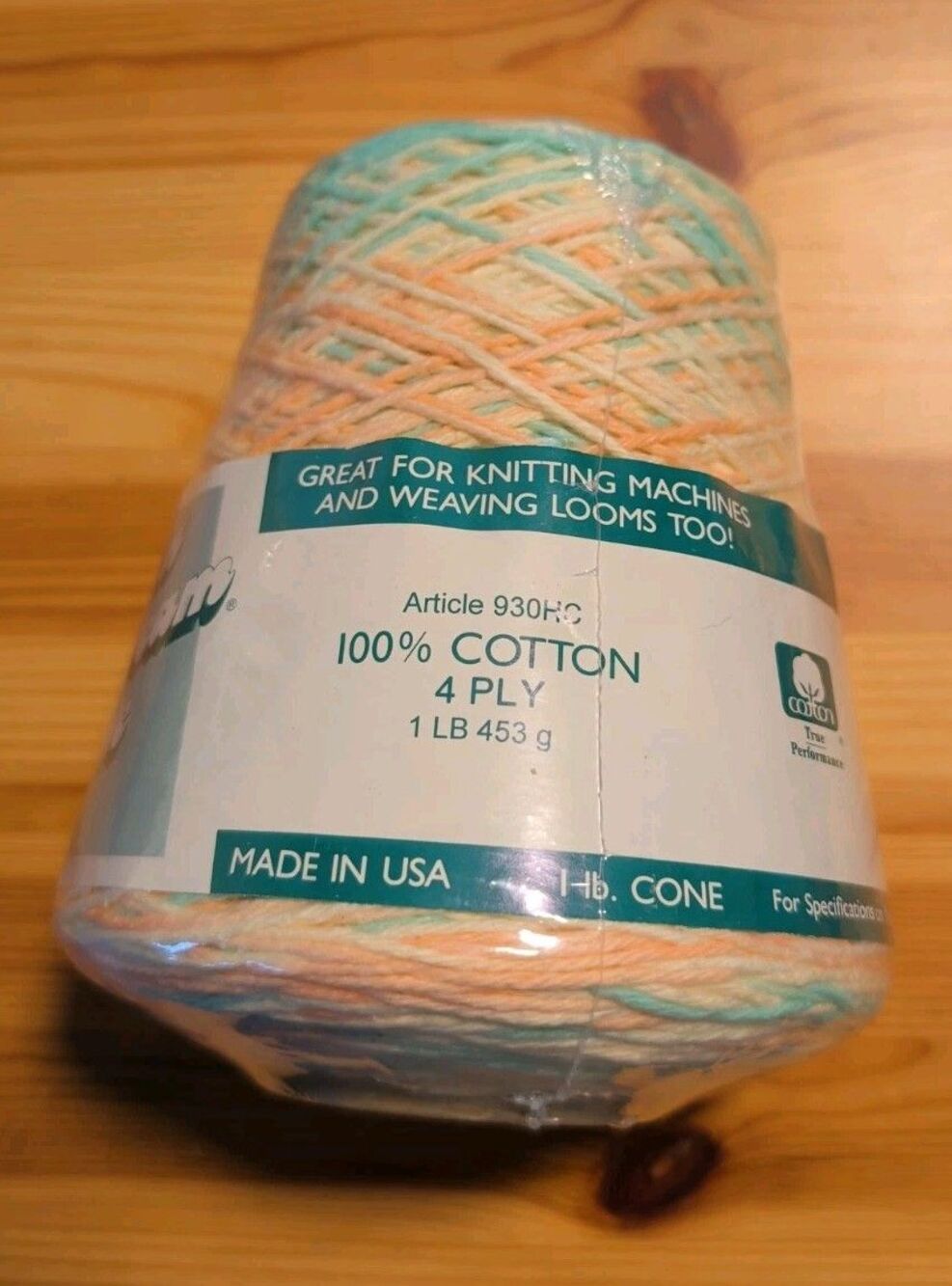 Lily Sugar’n Cream Cone 1 Pound 453 Gram 100% Cotton 158 Pastel Delights
